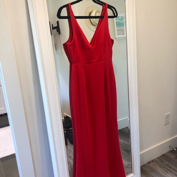 Lulus Red Gown - Picture 2 of 3